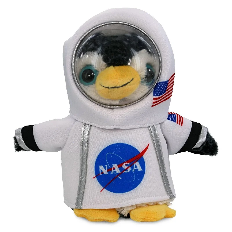 DolliBu Marine Wild Penguin Astronaut Plush with Helmet and NASA Suit - 8 inches