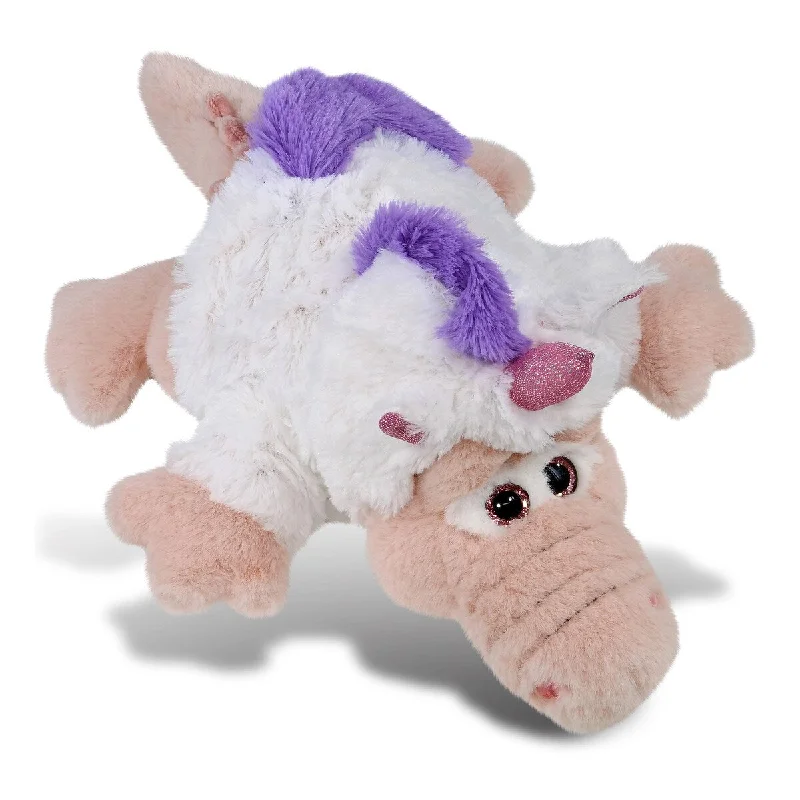 DolliBu Pink Alligator Unicorn Plush Stuffed Animal Toy with Outfit - 14 inches