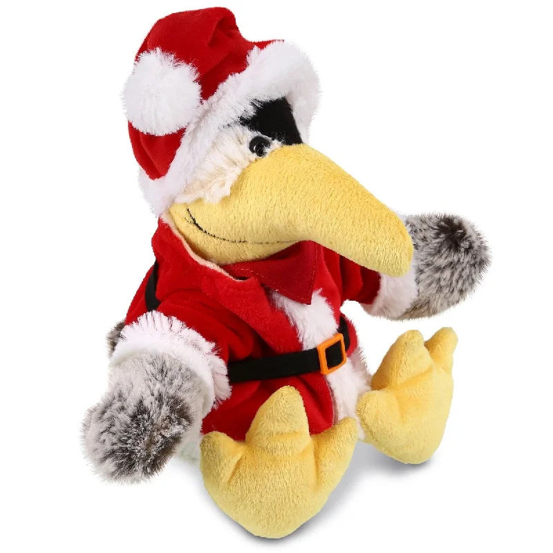 DolliBu Santa Pirate Pelican with Red Scarf Stuffed Animal Plush Toy - 8 inches