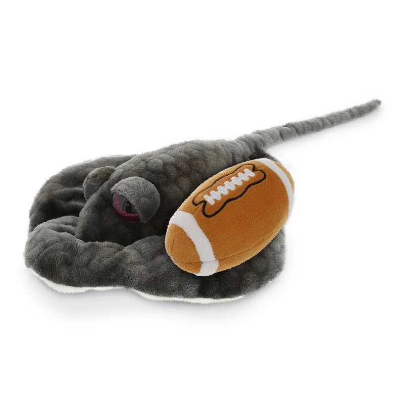 DolliBu Soft Huggable Stingray Stuffed Animal with Football Plush - 18.5 inches