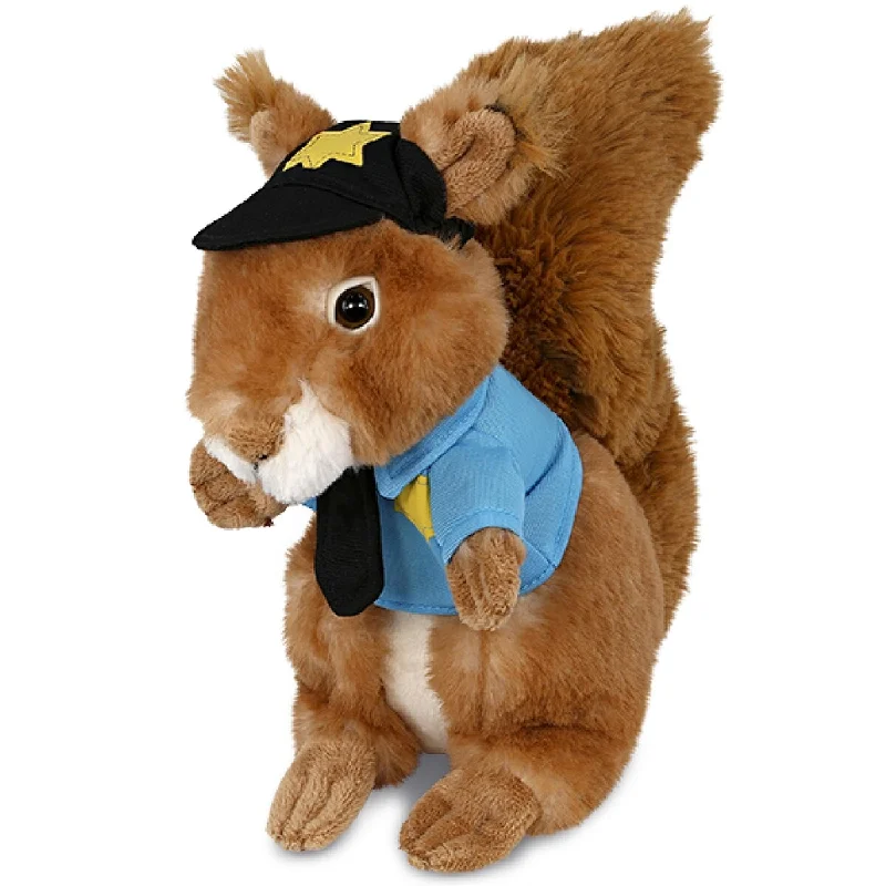 DolliBu Squirrel Police Officer Plush Toy with Cop Uniform and Cap - 8.5 inches