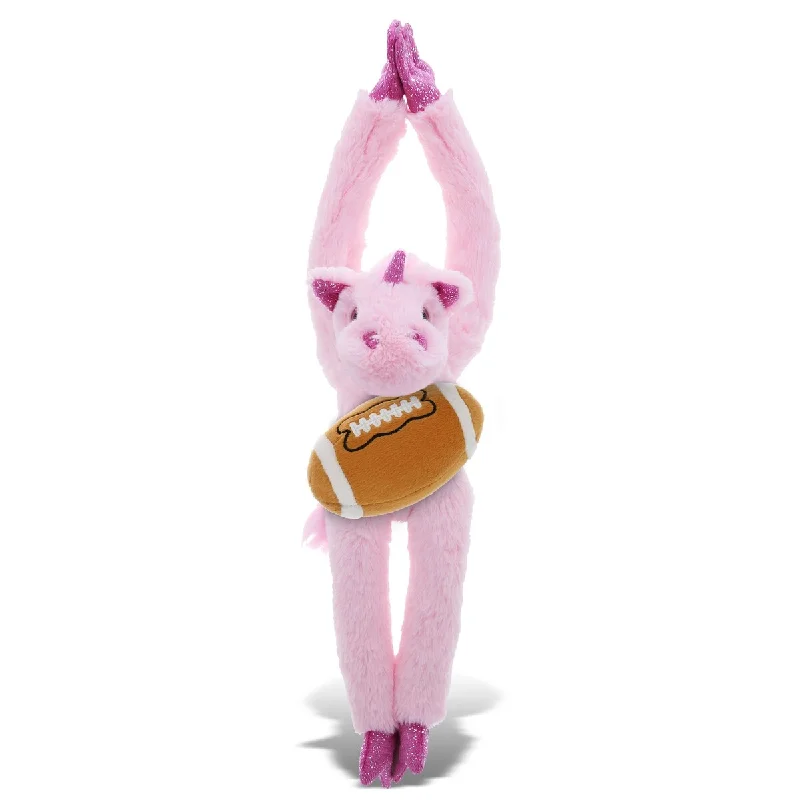 DolliBu Unicorn Long Arms Stuffed Animal with Football Plush Toy - 21 inches