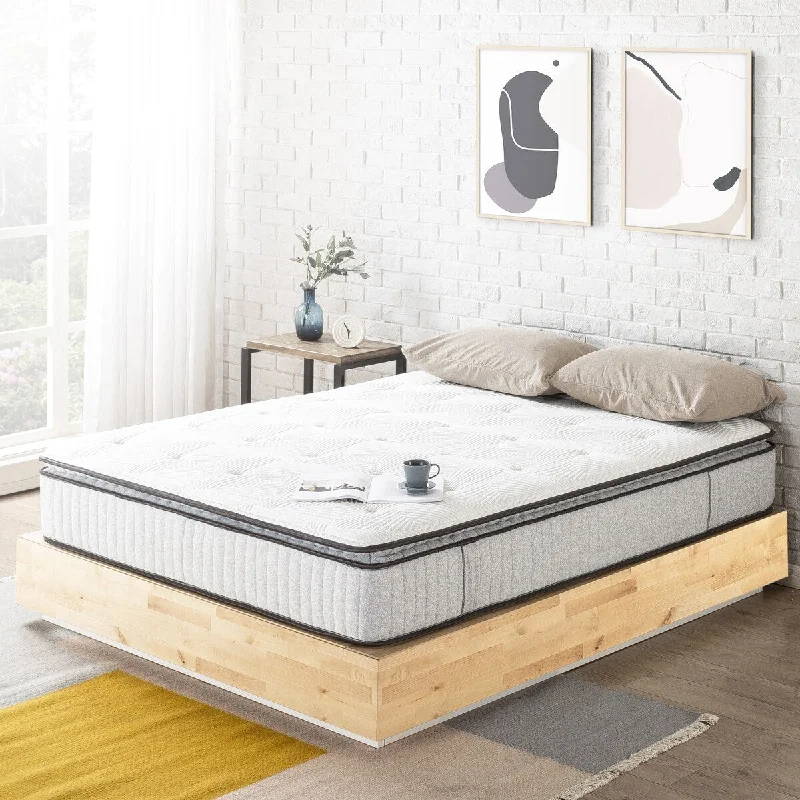 EIRA 12 inch Spring and Gel Memory Foam Hybrid Mattress By Crown Comfort