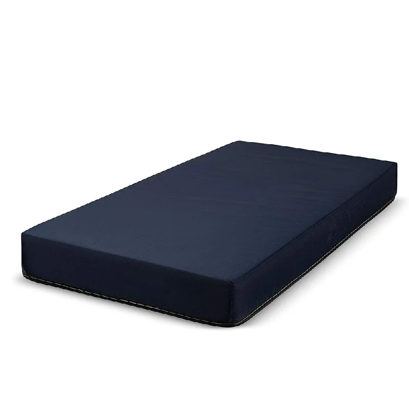 Fortnight Bedding 6 Inch Foam Mattress with Blue Nylon Cover Made in USA (Full)