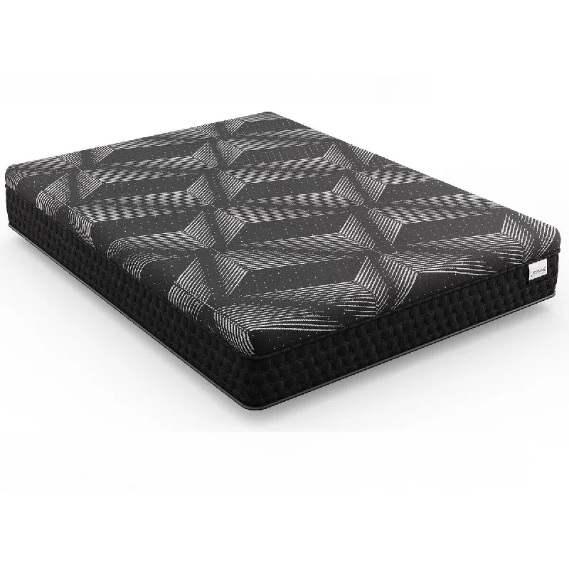 Matrix Hybrid Twin Mattress, 11" Copper-Infused Memory Foam Mattress, CertiPUR-US, Medium,Black