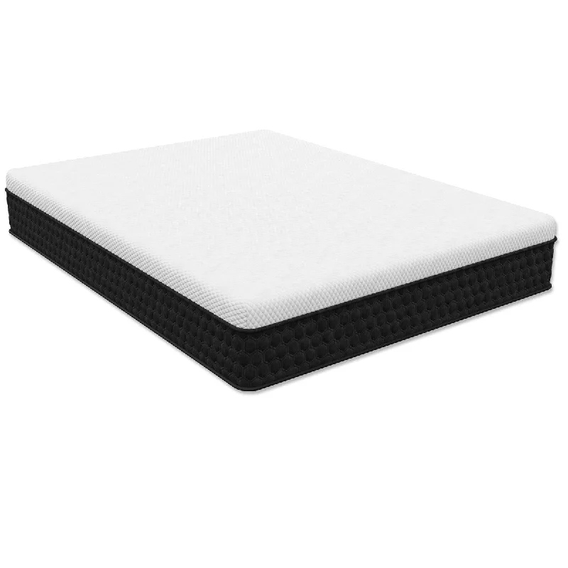 Medium Feel Mattress Landon Copper Cool Hybrid Waterfall-Top 12" Mattress - CertiPUR-US - White - Twin