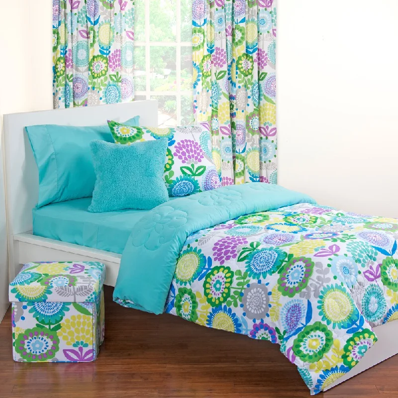 Crayola Pointillist Pansy 11-piece Bedroom in a Box Set