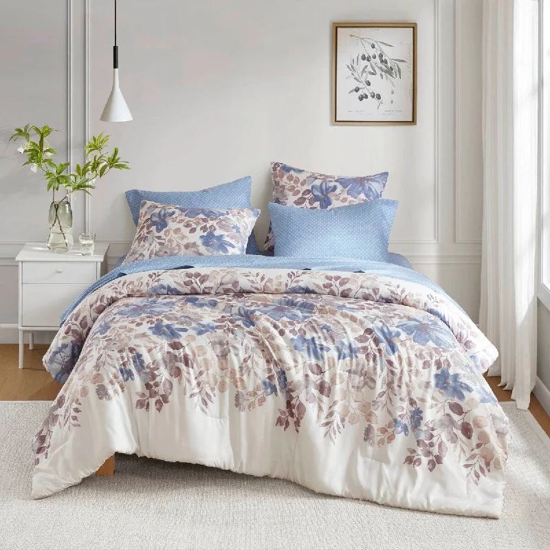 Madison Park Essentials Luna Floral Comforter Set with Bed Sheets