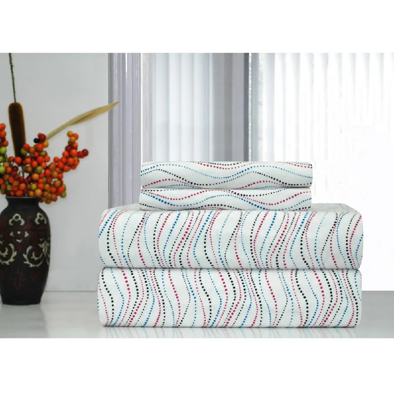 Porch & Den Prowers Printed Heavyweight Flannel Bed Sheet Set